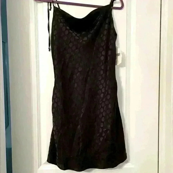 NWT ALTER'D STATE Small Black mini dress with tie straps - Picture 2 of 5